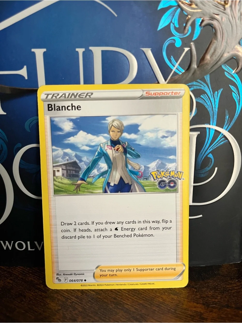 Pokemon Trainer Card Blanche Pokemon Go Stamped 064/078